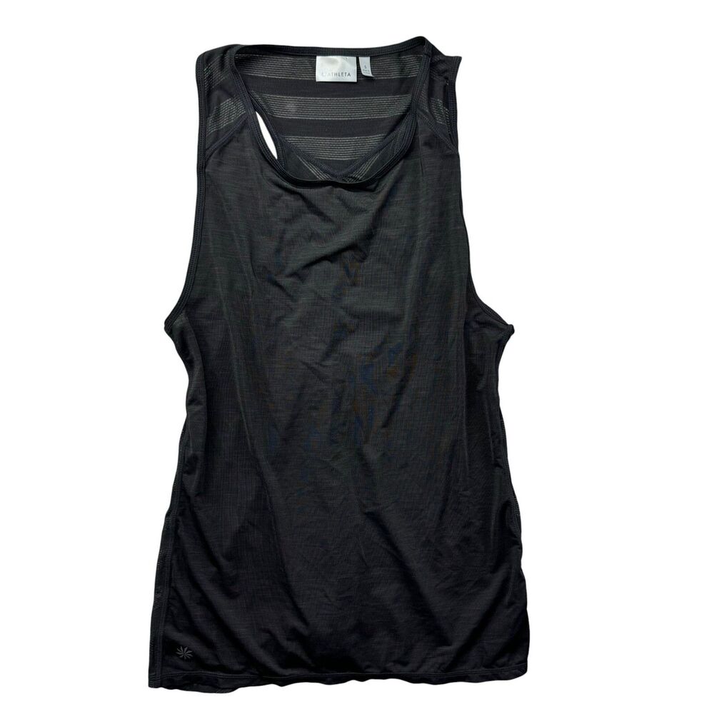 Athleta Tank Top Womens Small Black Sleeveless Active Athleisure Stretch Workout